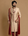 Opulent Fawn Sherwani Set image number 1